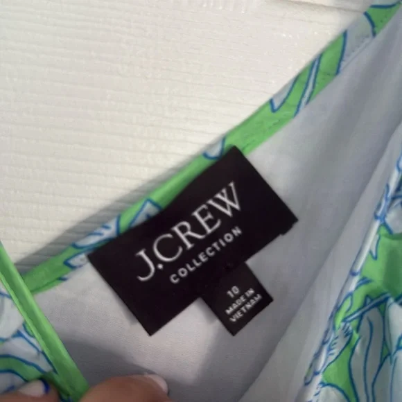 J. Crew Collection Floral Cutout Maxi Dress Size 10 - Picture 4 of 7